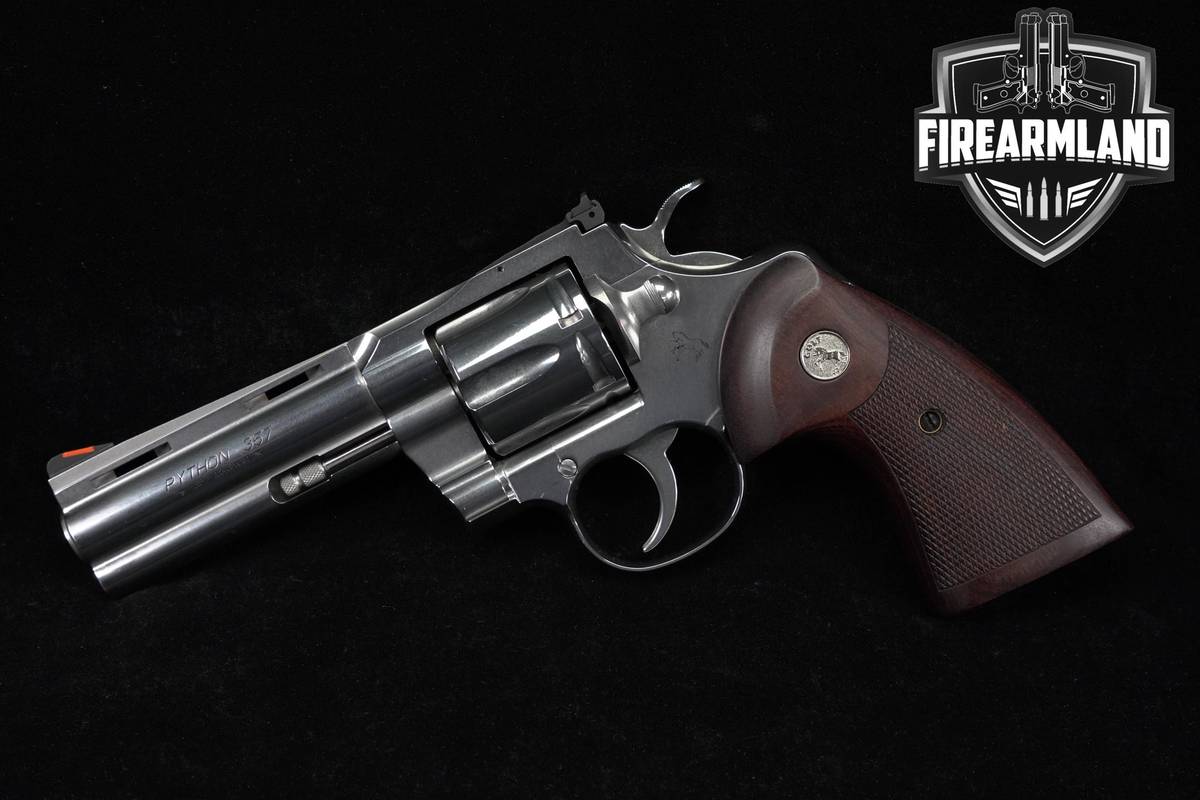 Colt Python 2nd Generation 357 Magnum 4.25" Stainless & Walnut +ORIG CASE