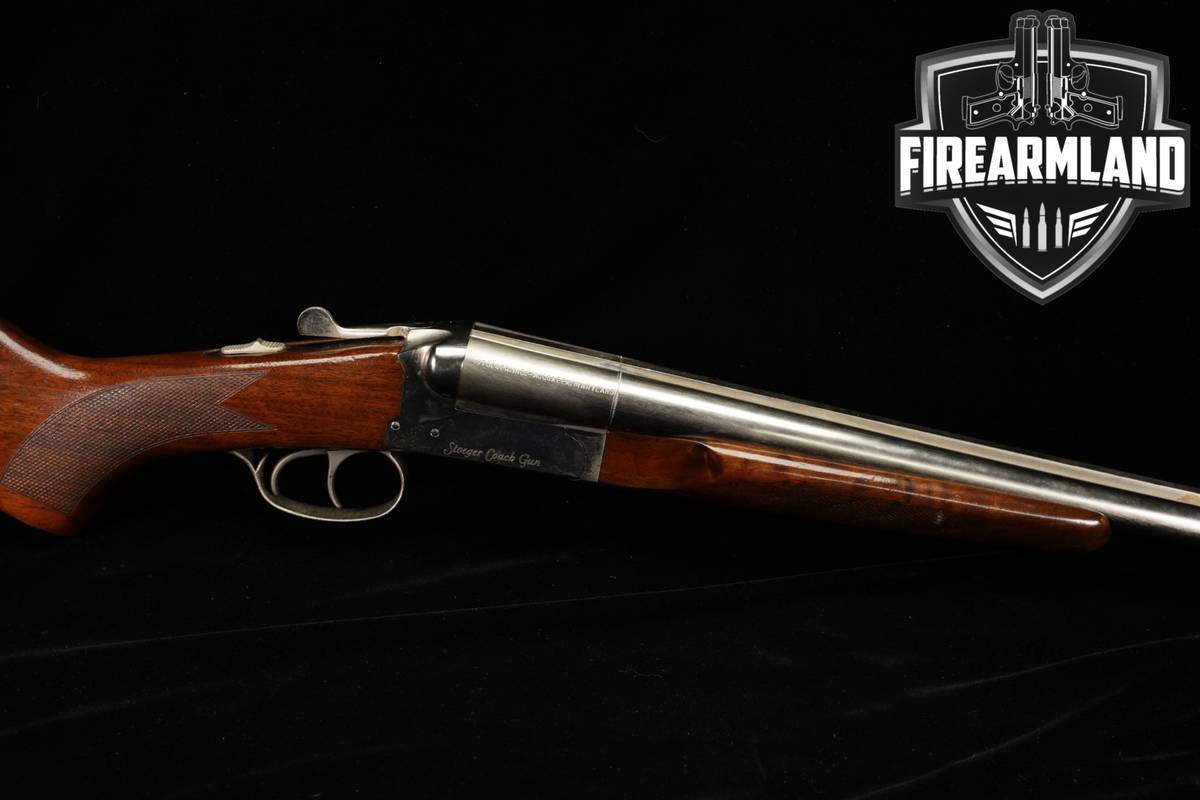E R Amantino Coach Gun 20-Gauge Stainless & Hardwood SXS BOITO