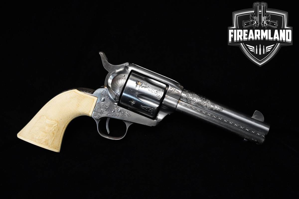 US Fire Arms Mfg Co Single Action Army 45 Colt 4.75" 1873 SAA Faux Ivory