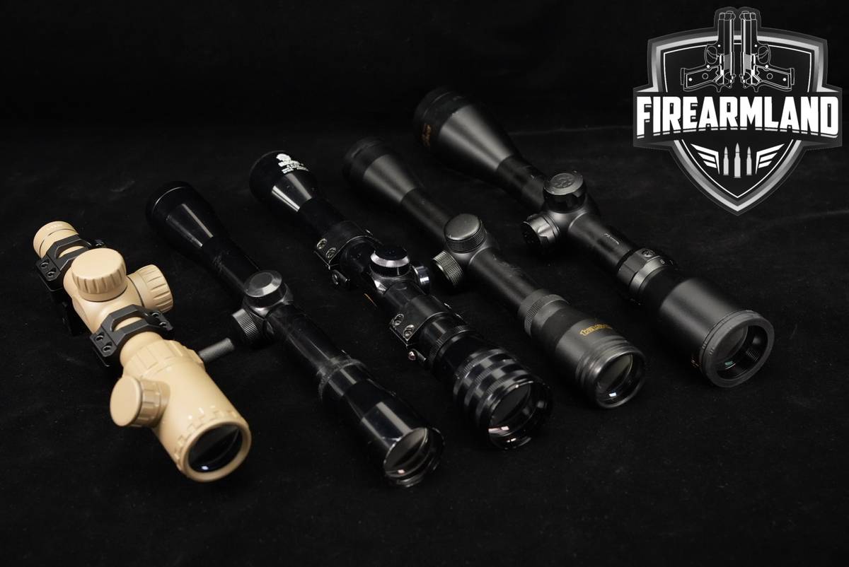 FIVE SCOPE LOT 5 Pack Armsport Monstrum Bushnell Tasco Konus Scopes