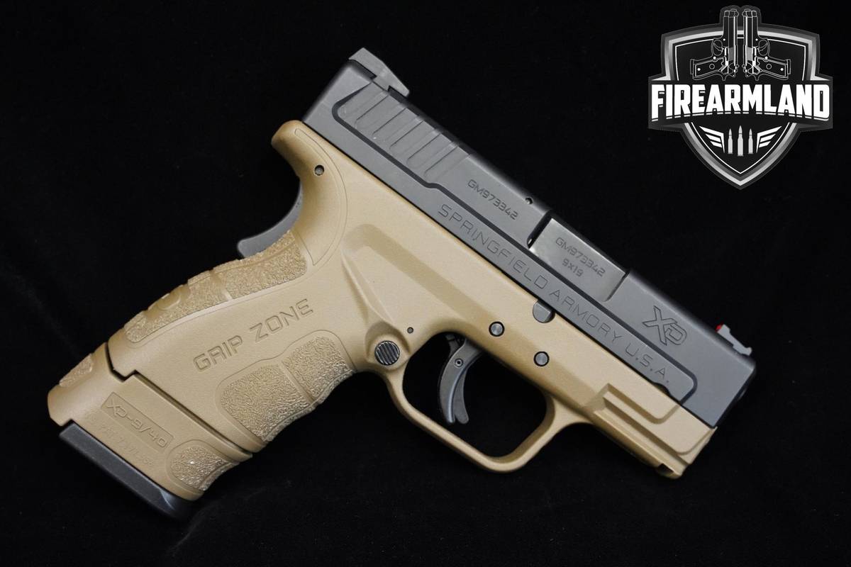 Springfield Armory XD-9 Sub-Compact Mod.2 9mm FDE Springfield XD9 ORIG CASE