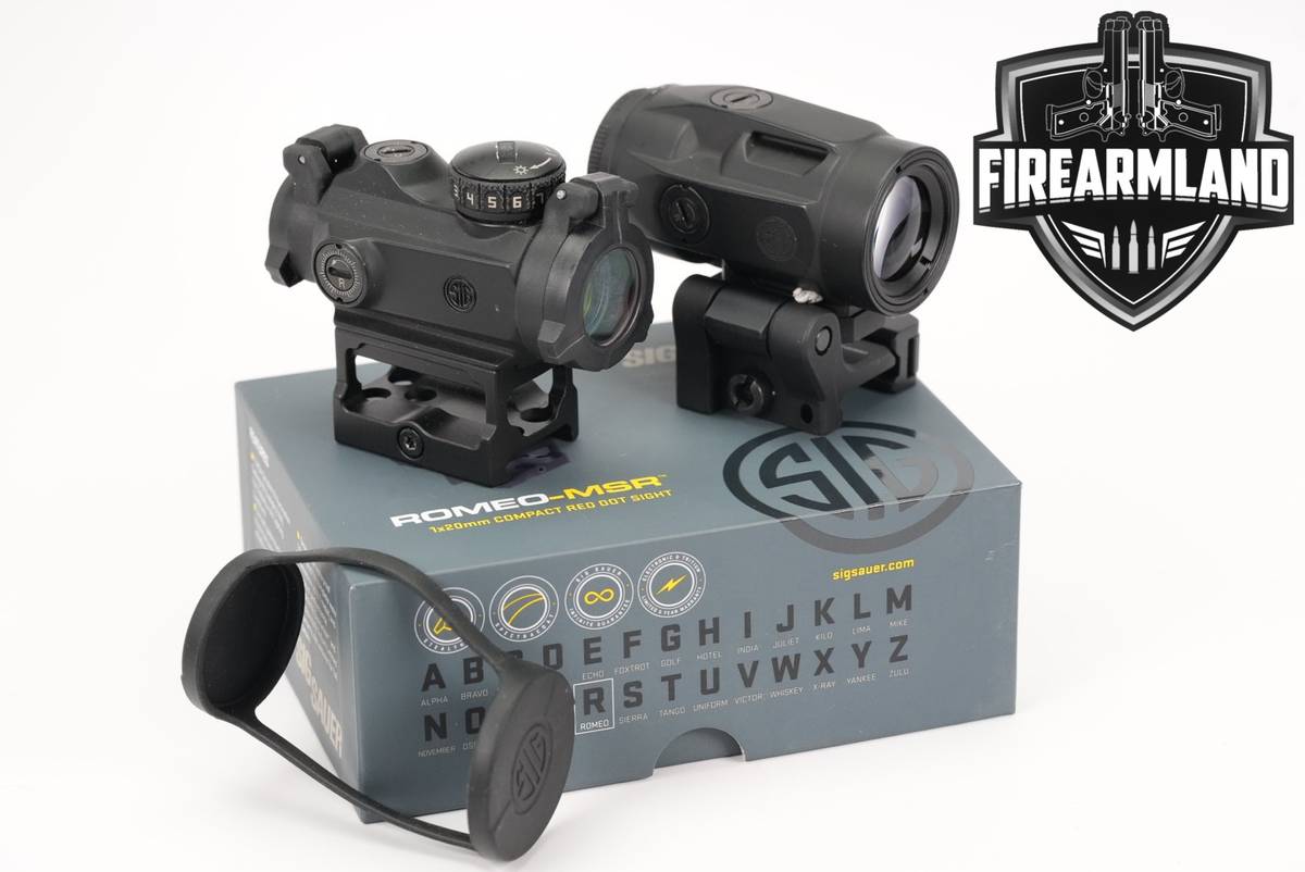 Sig Sauer Romeo-MSR & Juliet3 Micro 3X Magnifier 2 MOA Red Dot Juliet 3