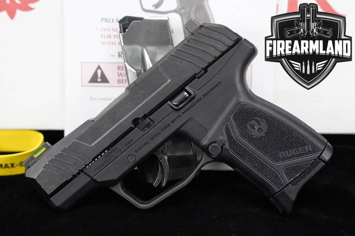 Ruger MAX-9 Pro Optics-Ready 9mm 3.2" MAX9 +2 MAGS & ORIG BOX