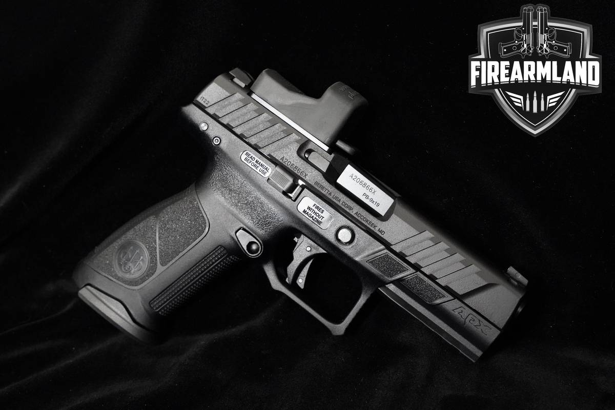 Beretta APX-A1-FS 9mm 4" Black Bruniton Beretta-APX-A1-FS ORIG CASE & OPTIC