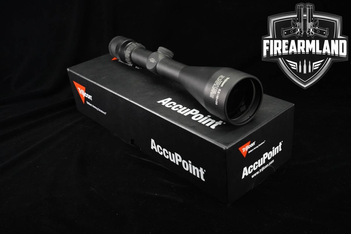 Trijicon AccuPoint 2.5-10X56mm 30mm Tube Mil-Dot Crosshair W/ Green Scope