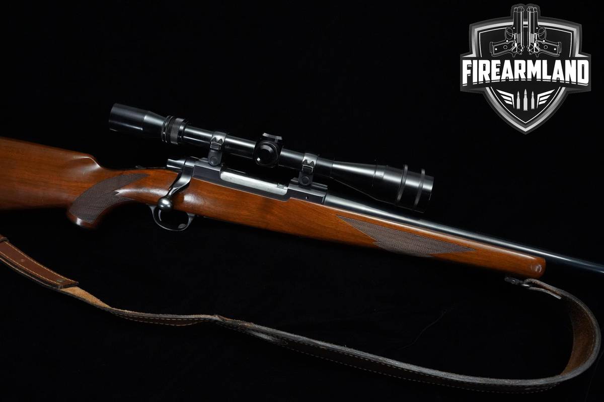 VINTAGE 1980 Ruger M77 7mm Rem Magnum 24" Blued Ruger M-77 +BURRIS 4-12