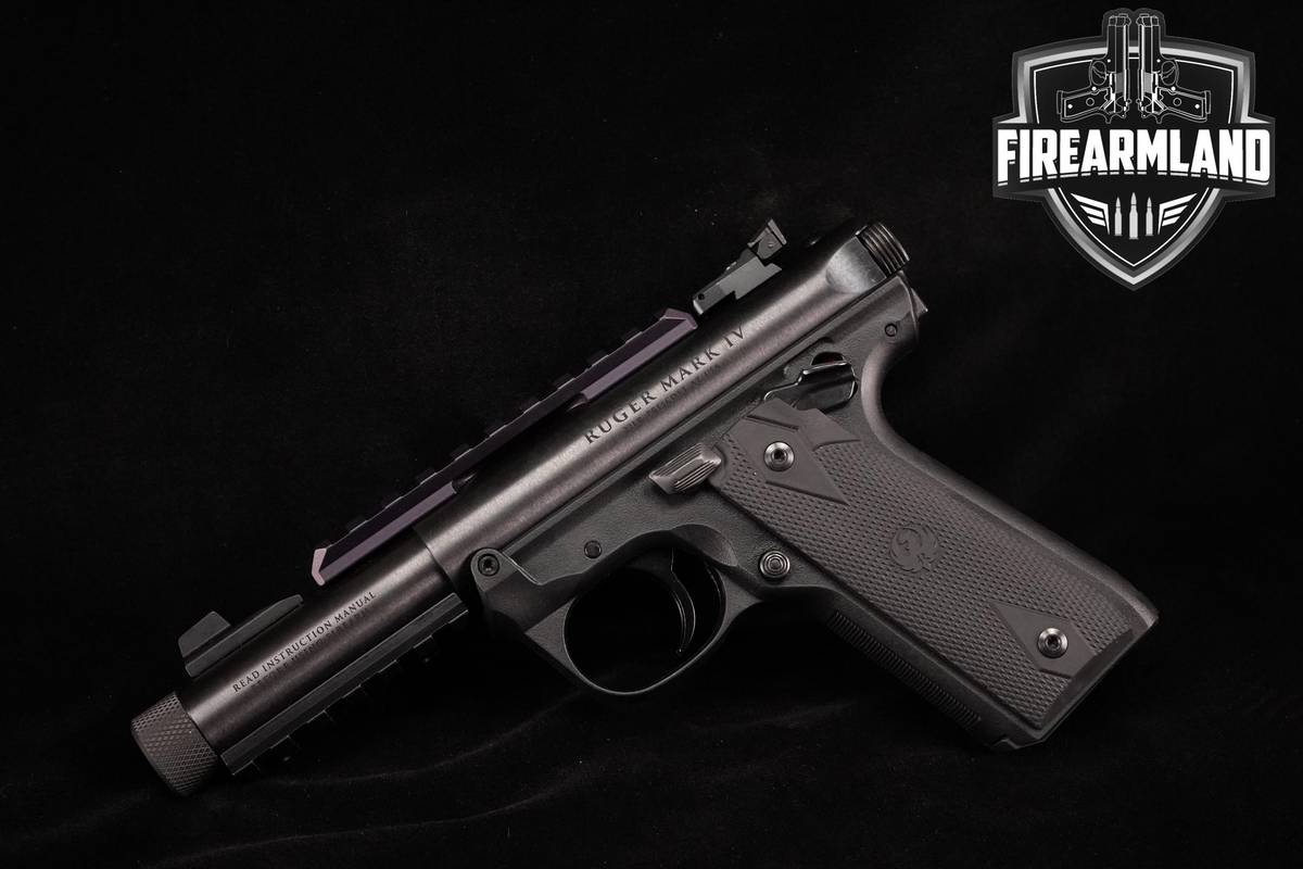 Ruger Mark IV 22/45 Tactical 22LR 4.4" Blued Ruger-Mark IV Mark-4 Mk4