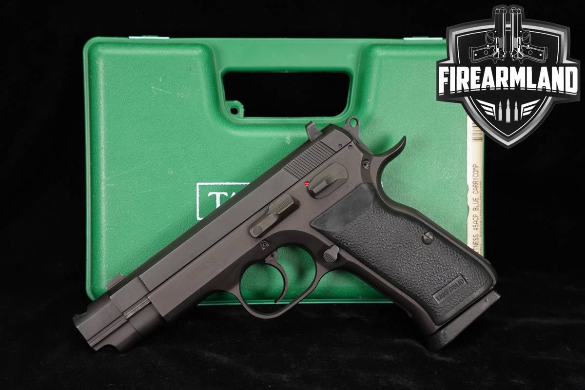 Tanfoglio Witness Carry Comp 45 ACP 4.5" Blued FACTORY PORTED +ORIG CASE