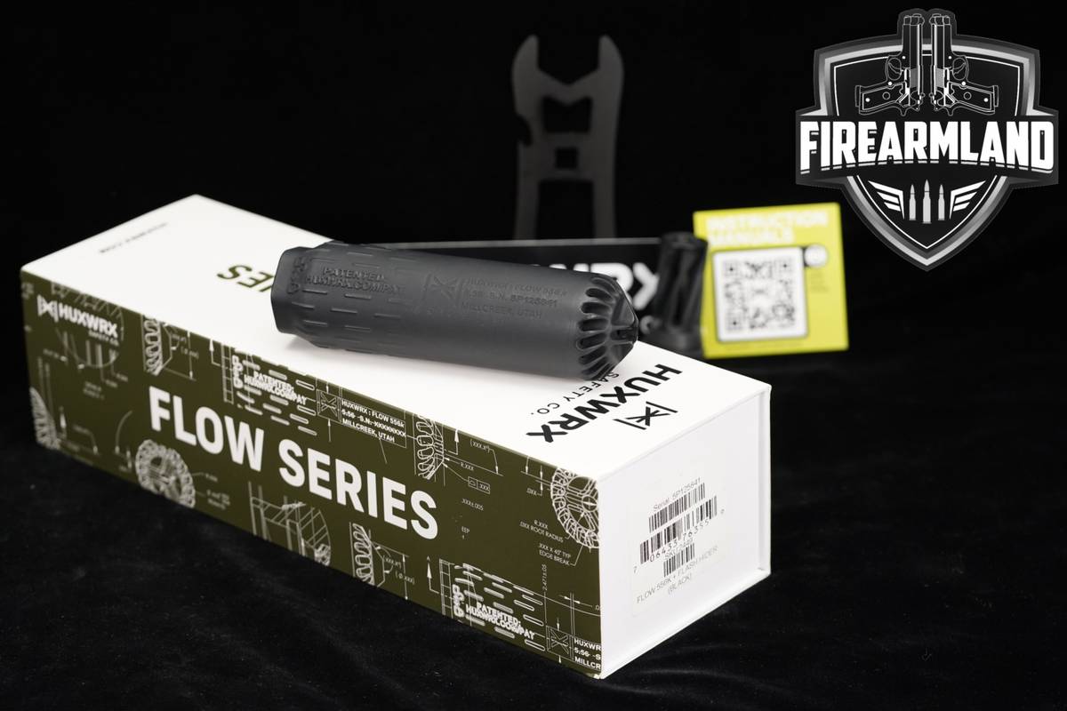 HuxWrx Flow 556k 5.56mm NATO 5.5" Suppressor 556 K Silencer +ORIG BOX
