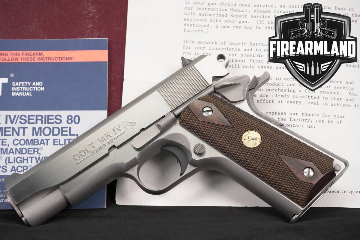 1990 Colt Combat Commander Model MK IV Series 80 45 ACP 1911 +ORIG BOX