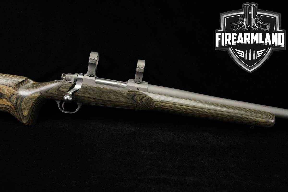 Ruger M77 Hawkeye Target 6.5 Creedmoor 28 Stainless & Gray/Green Laminate