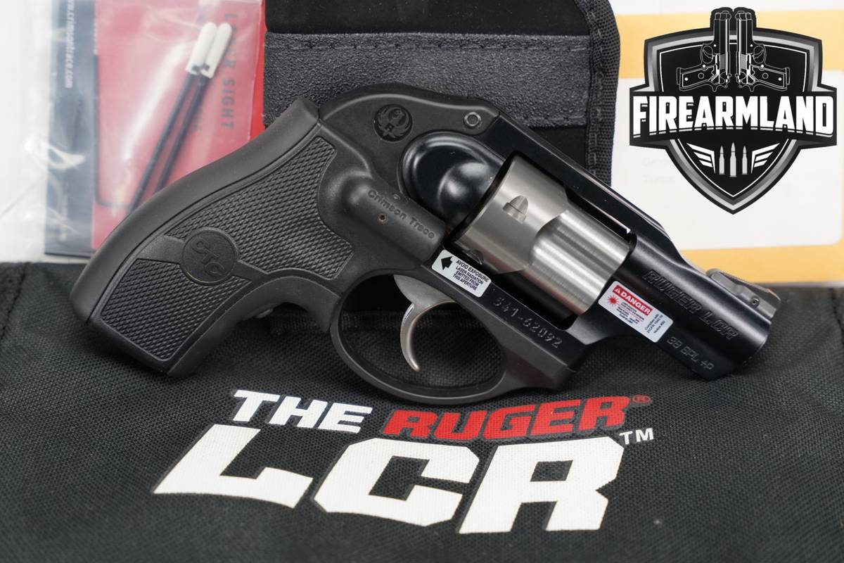 Ruger LCR Crimson Trace Lasergrips 38-Special +P 2" +ORIG BOX & HOLSTER