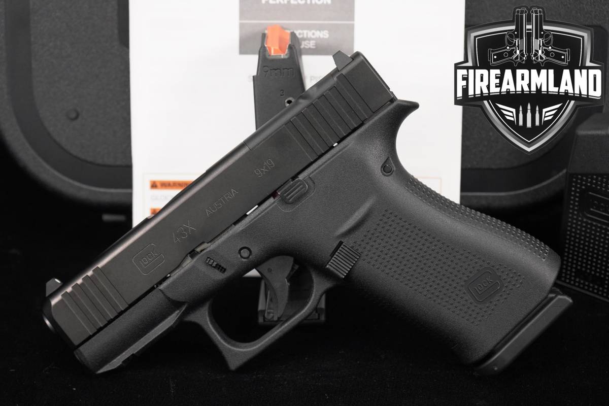 Glock 43X MOS G43X 9mm Optics-Ready 3.41" +2 MAGS & ORIG CASE