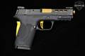 Smith & Wesson (S&W) M&P 9 Shield EZ Performance Center, M2.0, Gold Ported Barrel, Manual Thumb Safety 9mm Luger Black in Very Good Condition Image 5