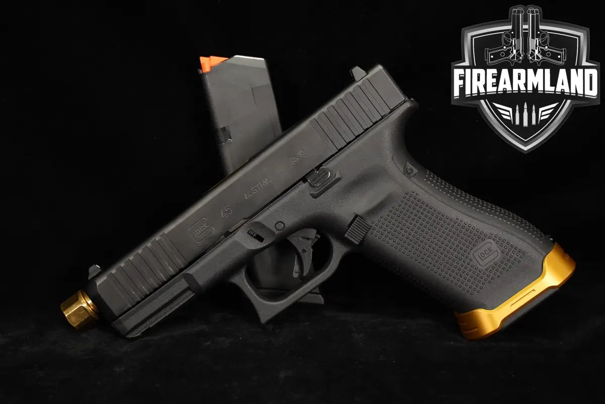 Glock 45 Gen5 G45 Gen 5 9mm 4.5" Gold TiN THREADED +2 MAGS