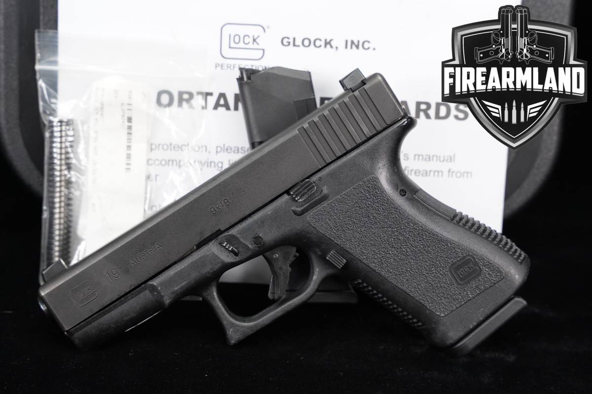 Glock 19 Gen2 G19 Gen 2 9mm 4.02" +2MAGS & ORIG CASE +NIGHT SIGHTS