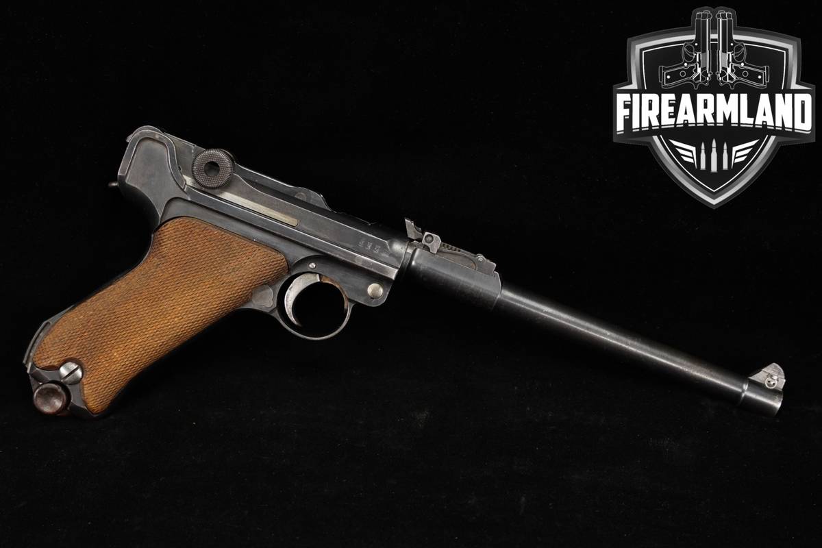 MATCHING NUMBERS 1917 DWM Lange Pistole 08 Artillery Luger 9mm Blued P08 P
