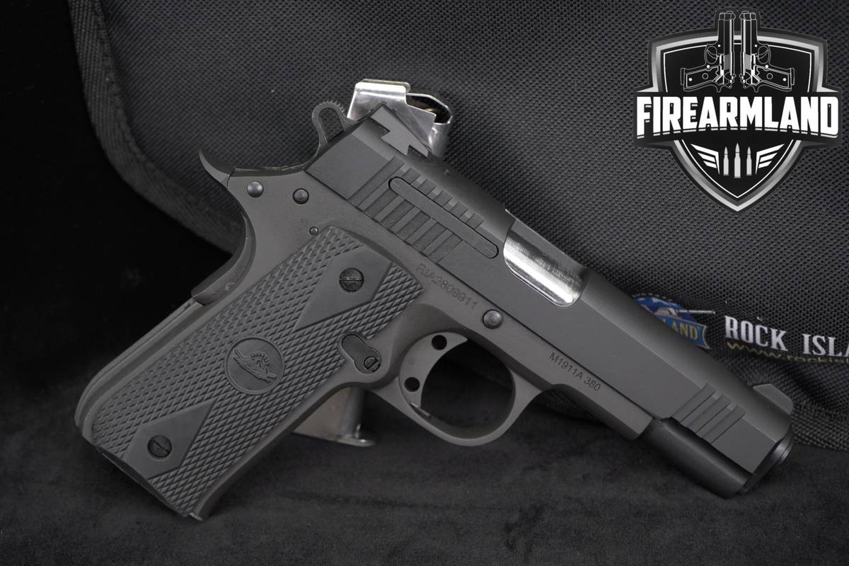 Rock Island Armory M1911A 380 380ACP RIA 1911A 3.75 Parkerized 1911 +CASE