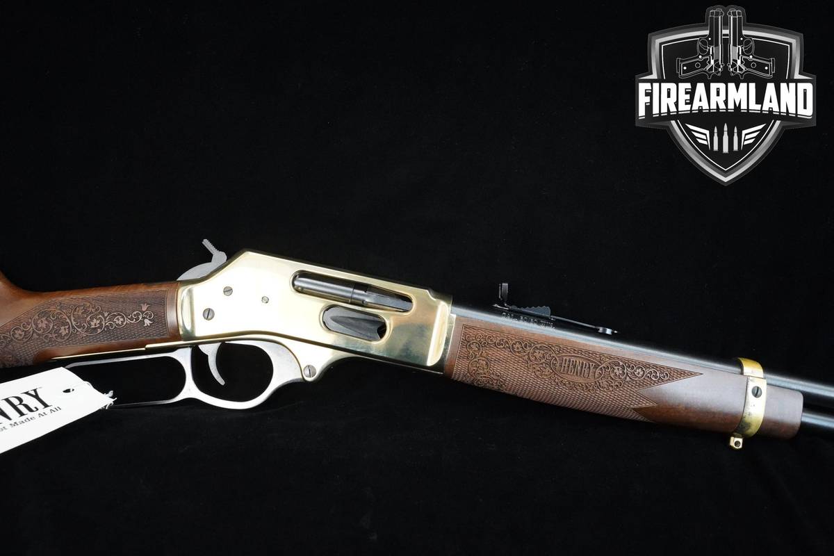 ENGRAVED Henry Model H024-3030 Side Gate Lever Action 30-30 20" Henry + BOX