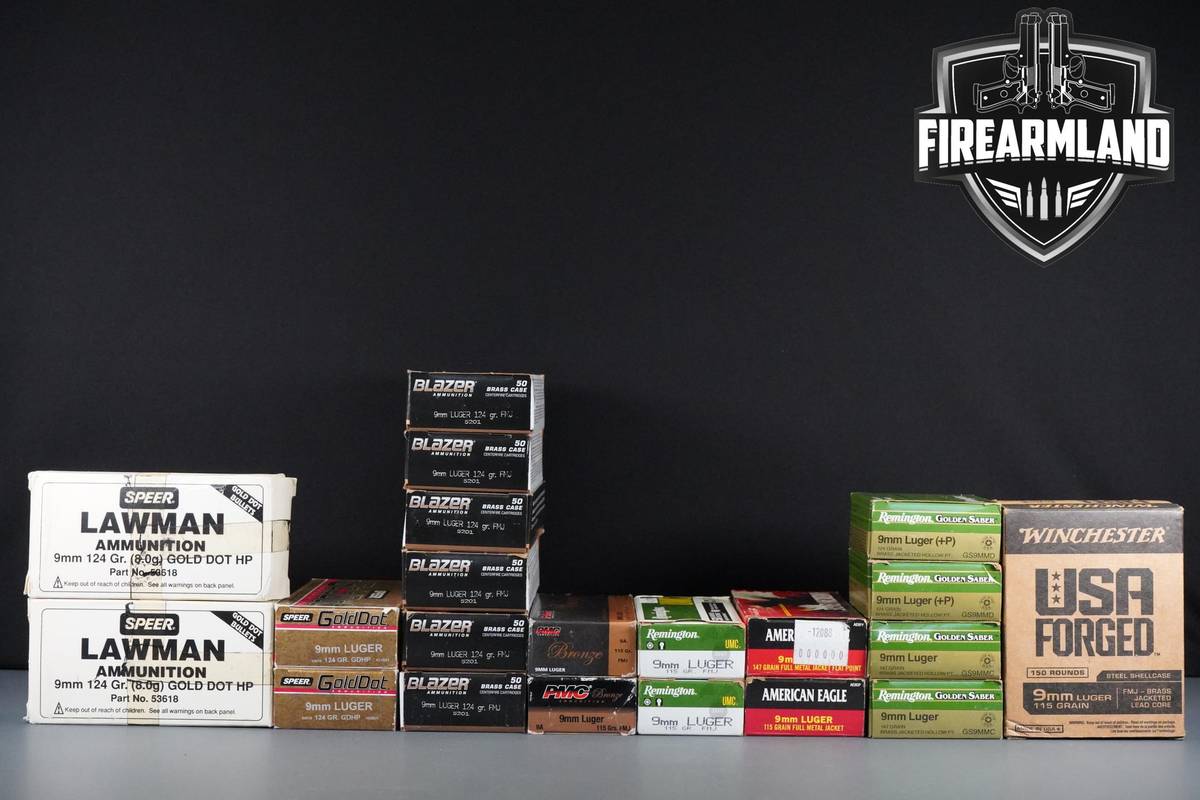 9mm Ammo 9mm Ammunition 1050 ROUNDS