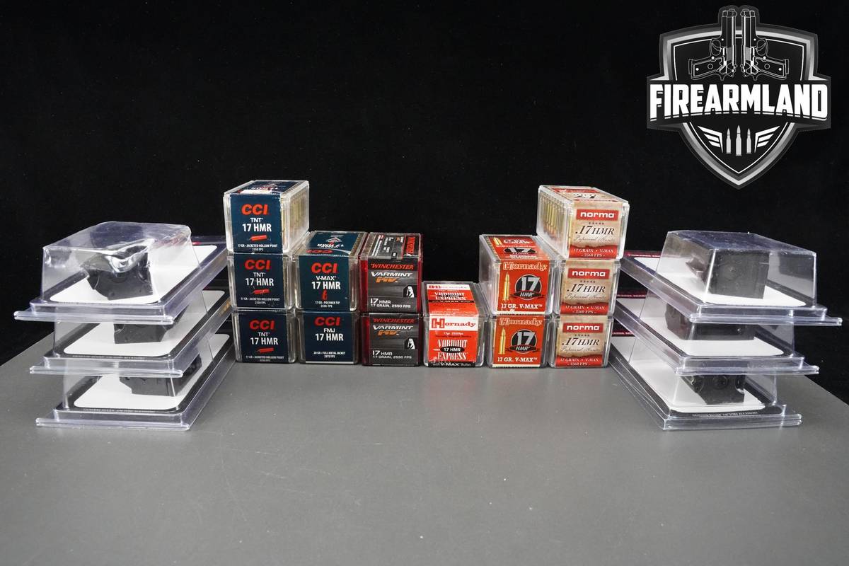 17 HMR Ammo 17-HMR Ammunition 650 ROUNDS +6 MAGS