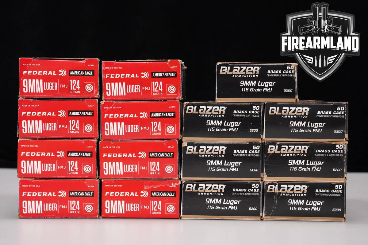 9mm Ammo 9mm-Luger Ammunition 750 ROUNDS