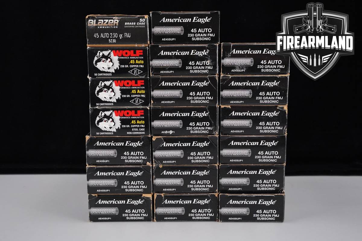 1000 RDS! 45 ACP Ammo 45ACP