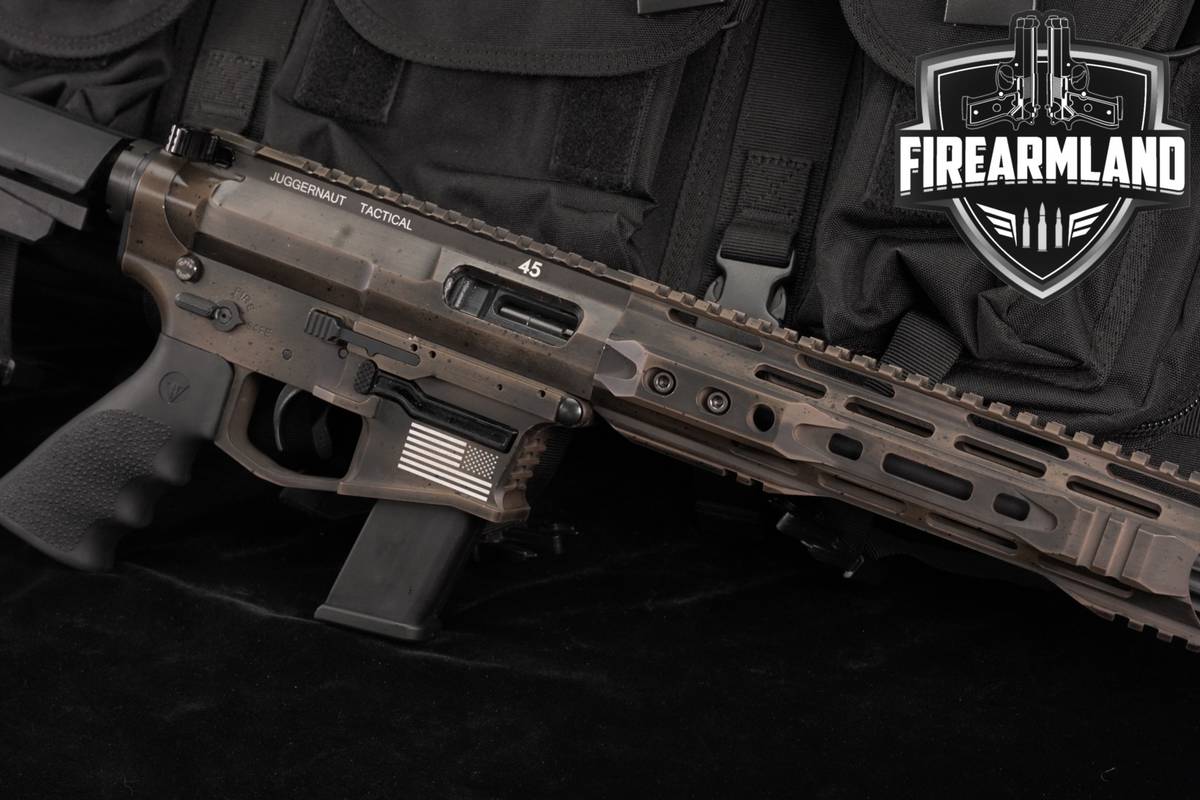 Juggernaut Tactical JT-45 45ACP 8.5 Battle-Worn JT45 AR-9 AR9 +3 MAGS, CASE
