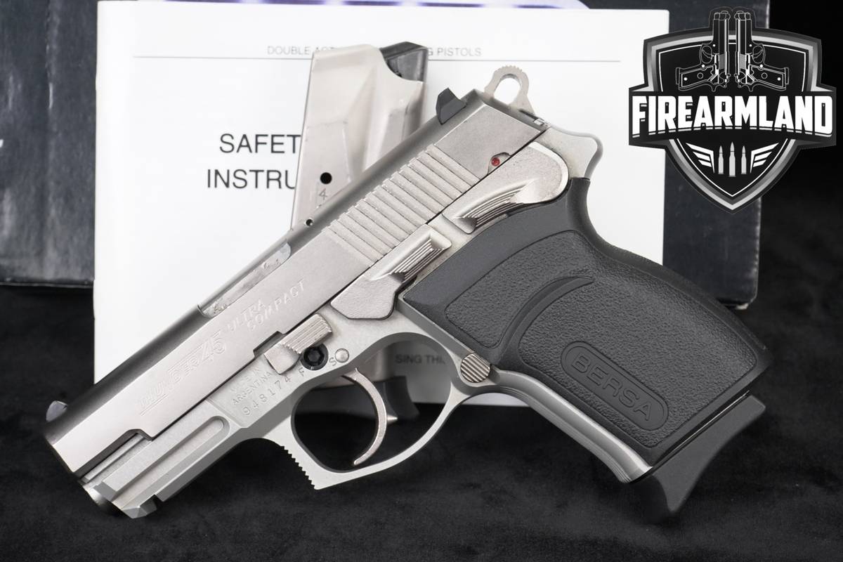 1999 Bersa Thunder 45 Ultra Compact 45ACP NKL+2 MAGS & ORIG BOX