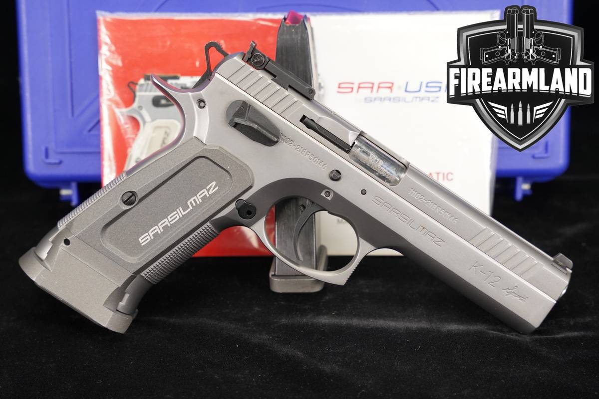Sarsilmaz SAR K-12 Sport Stainless 9mm 4.7" K12 +2 MAGS & ORIG CASE