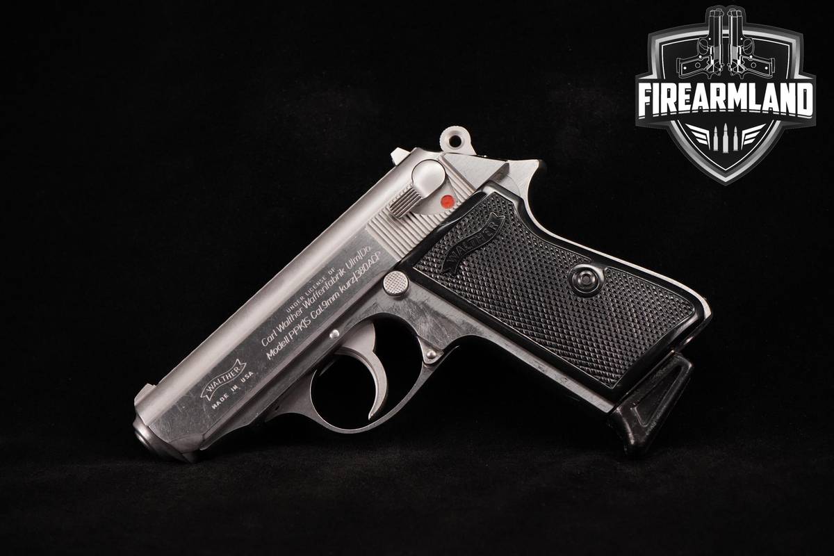1995 Walther PPK/S 380 ACP 3.35" Stainless Steel PPK S +2 MAGS & ORIG CASE
