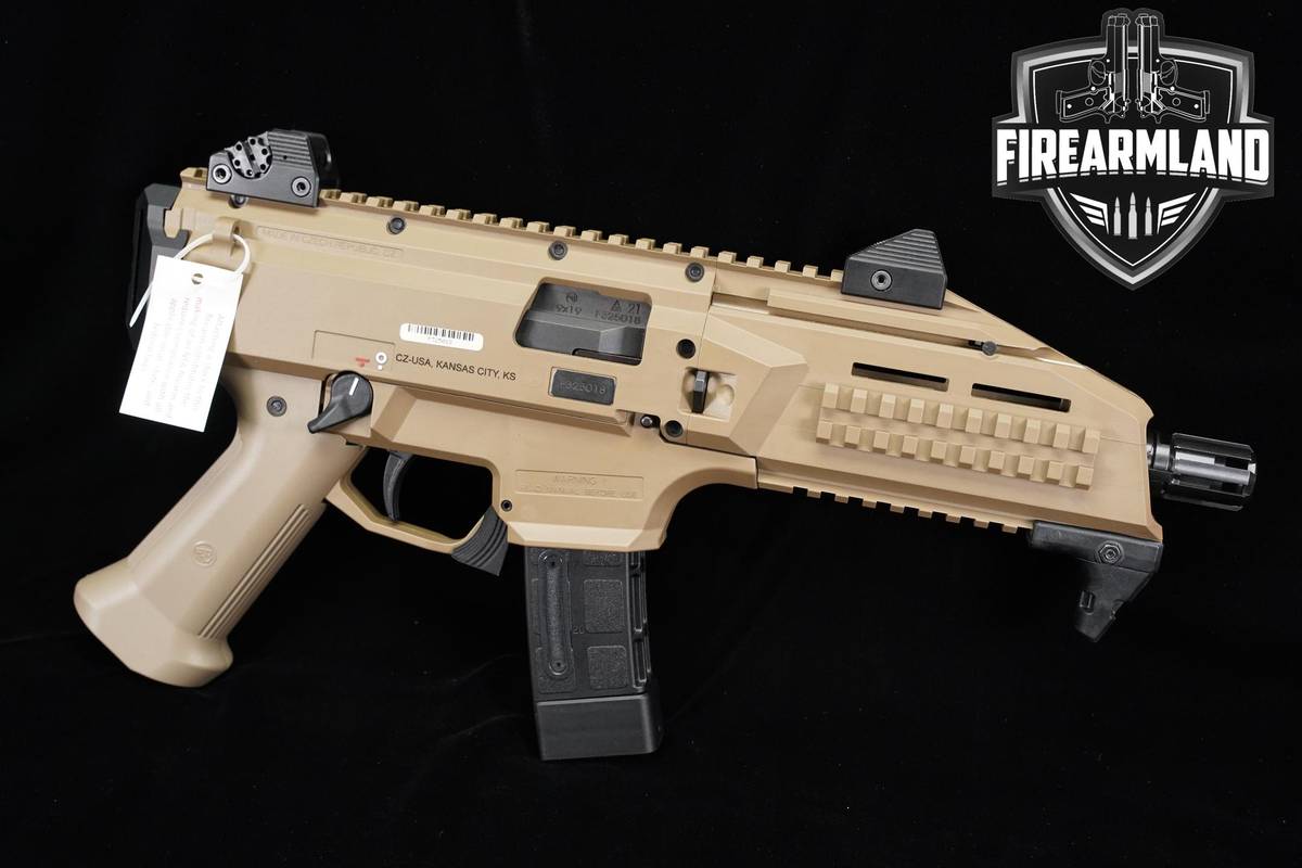 CZ Scorpion EVO 3 S1 Pistol 9mm 7.72" FDE EVO3 +2 MAGS & ORIG BOX