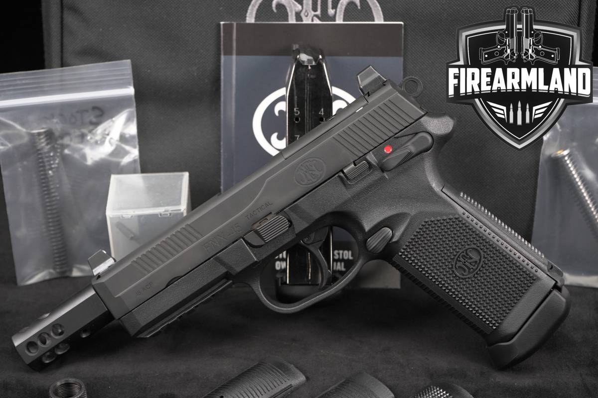 FN FNX-45 Tactical 460 Rowland COMP 45ACP FNX45 DA/SA +2 MAGS, ORIG BOX