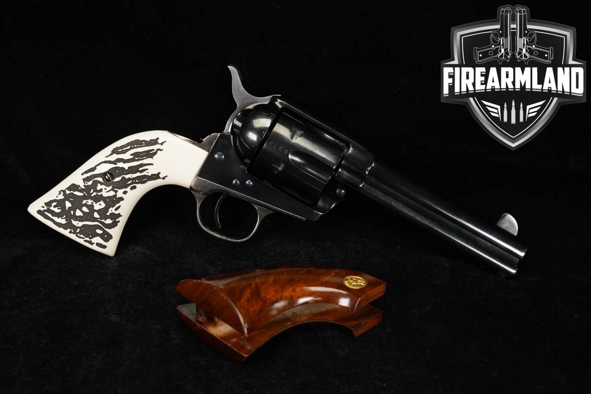 Cimarron Firearms Model P El Patrón 45 Colt 4.75" Blued Uberti + GRIPS