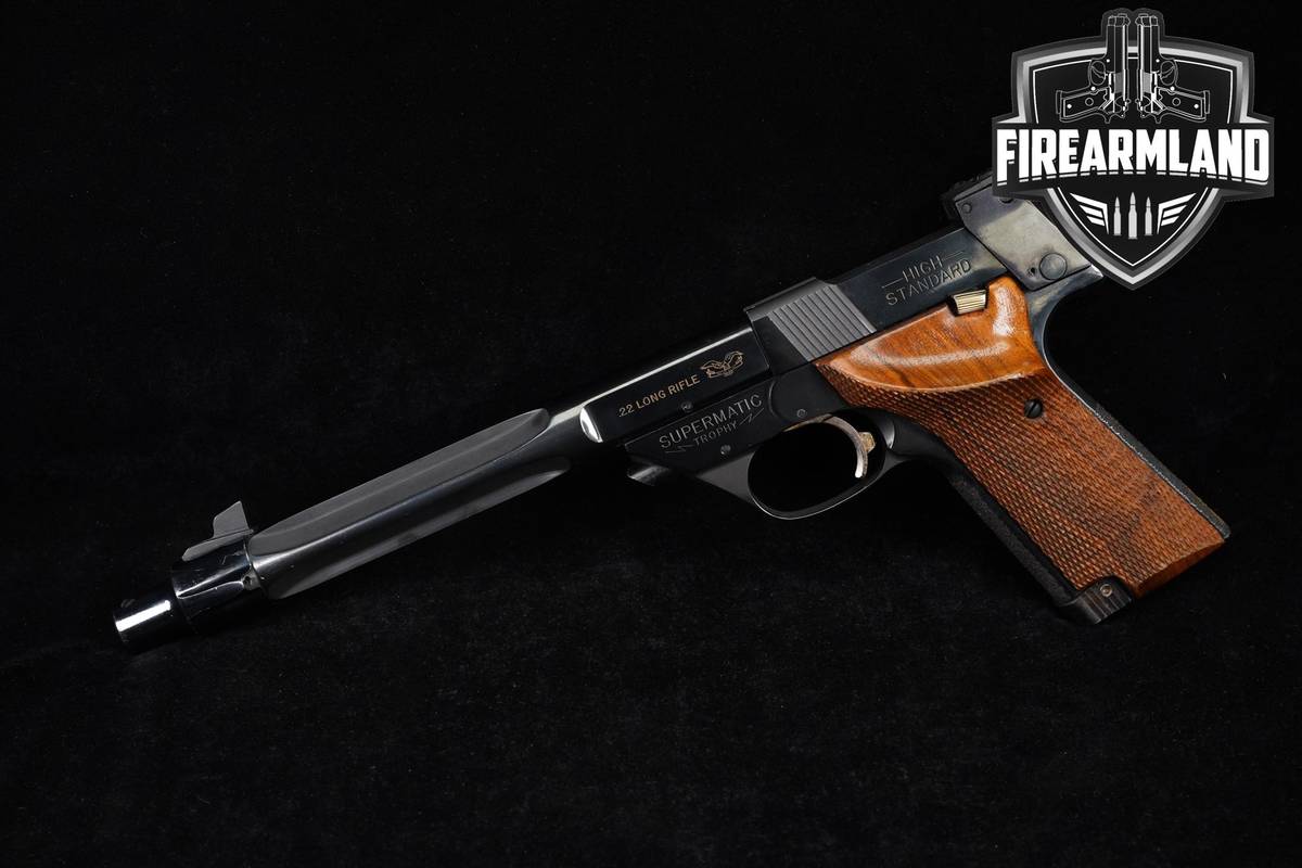 High Standard Model 106 Military Supermatic Trophy 22LR 7.5 Blued +2 MAGS