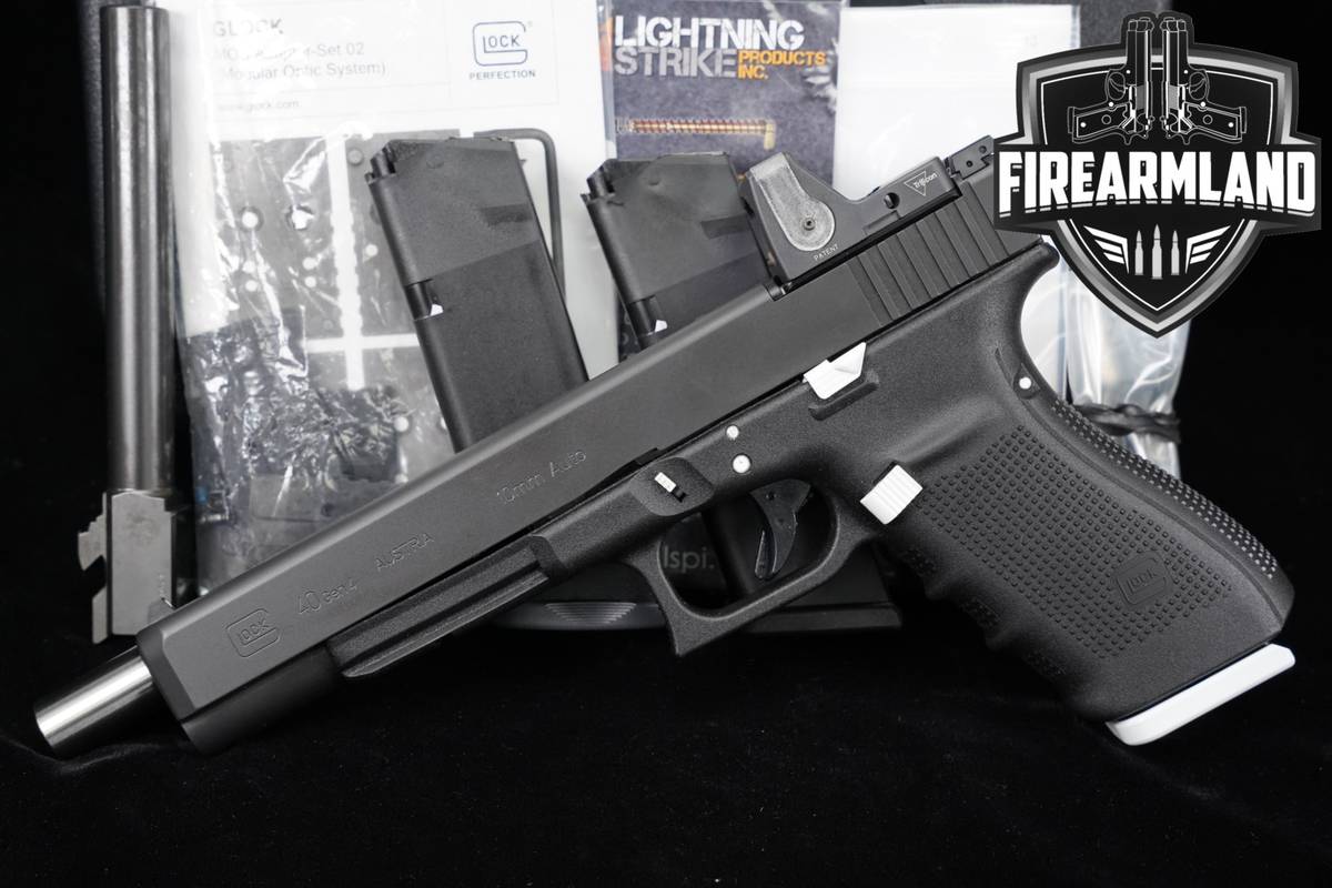 Glock G40 Gen4 MOS 10mm 7" G-40 Gen 4 +3 MAGS, ORIG CASE & OPTIC