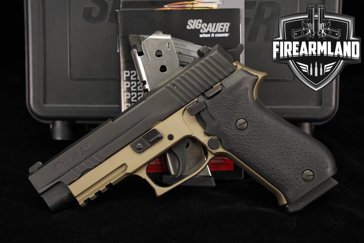 Sig Sauer P220 Railed 45 ACP 4.4 P 220 R 220R FACTORY TWO-TONE +2 MAGS
