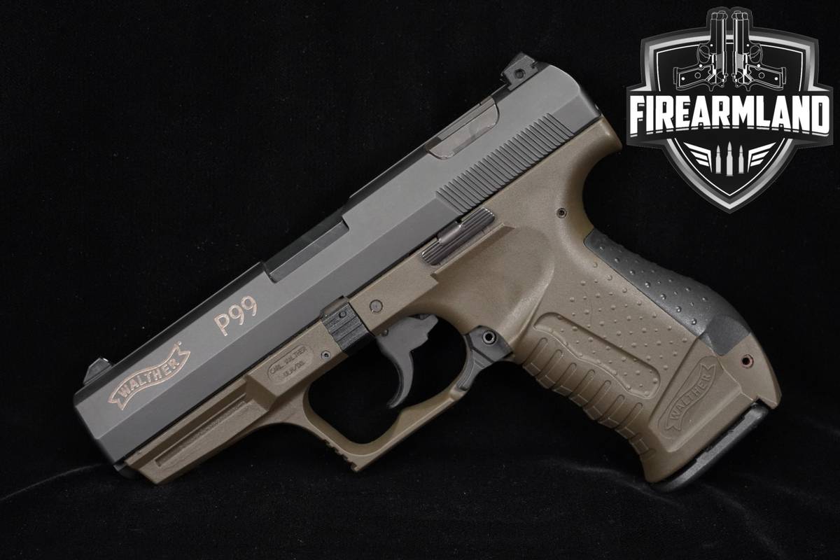 Walther P99 QA 40 S&W 4.2" Two-Tone OD Green P 99 +2 MAGS & ORIG CASE