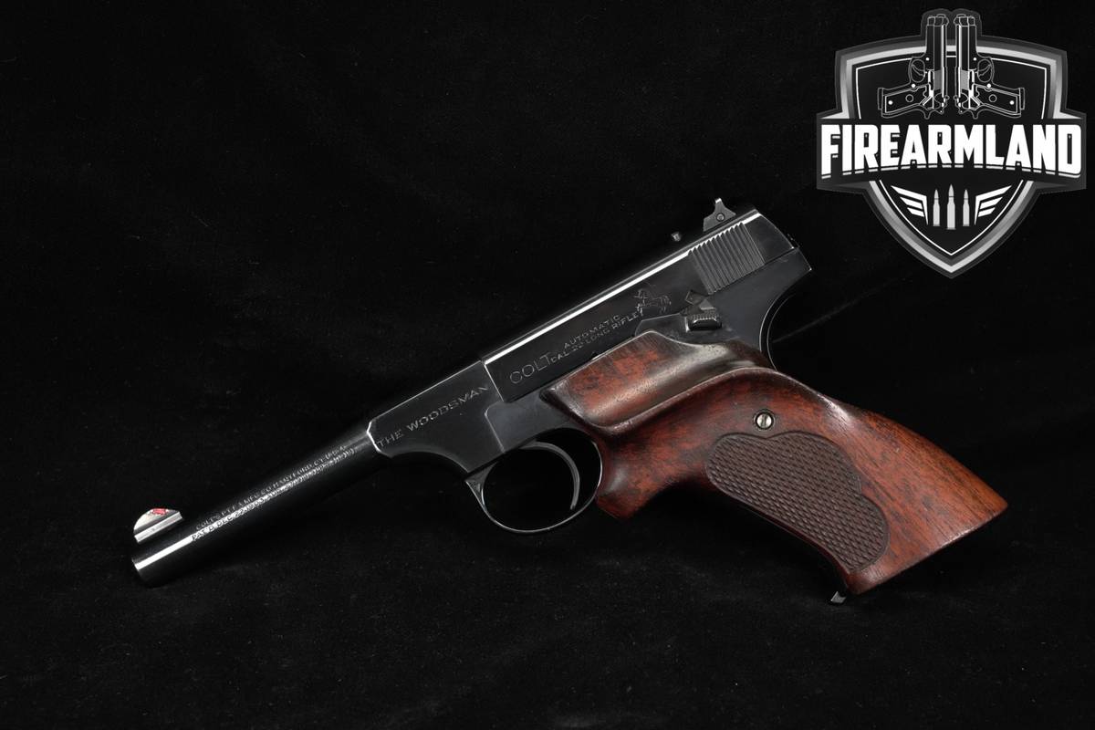 1937 Colt Woodsman First Series Sport Model 22LR 4.5 Blued