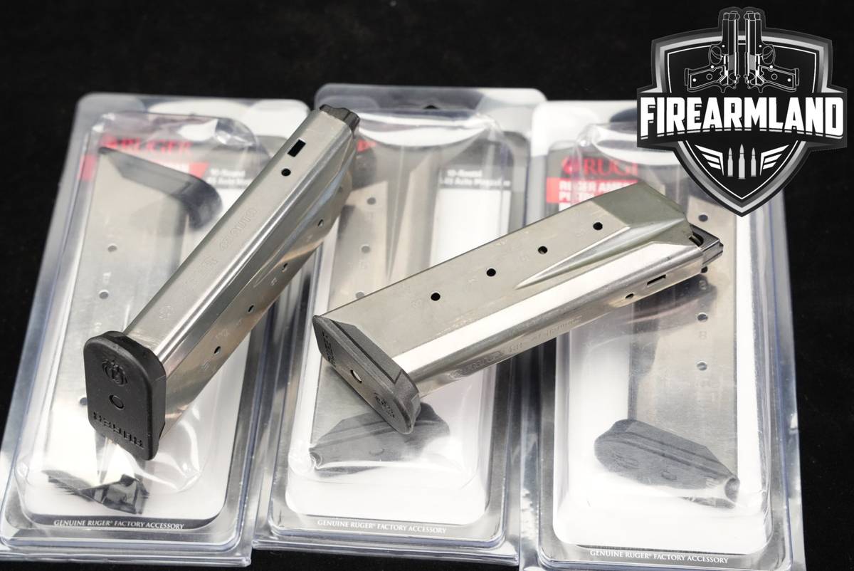 FIVE (5) Sturm Ruger American Pistol 10 Round Magazines 9mm Luger Mags