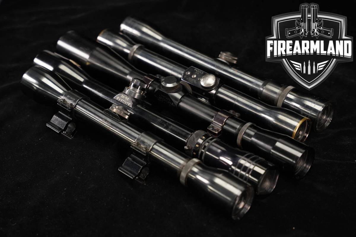 FIVE SCOPE LOT 5 Pack Weaver Lyman Redfield Riflescope Scopes