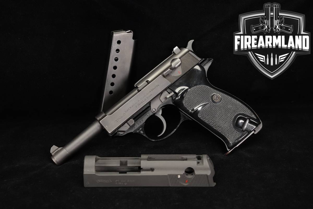 1969 Walther P 38/II 9mm 4.9 Blued +2 MAGS, SLIDE