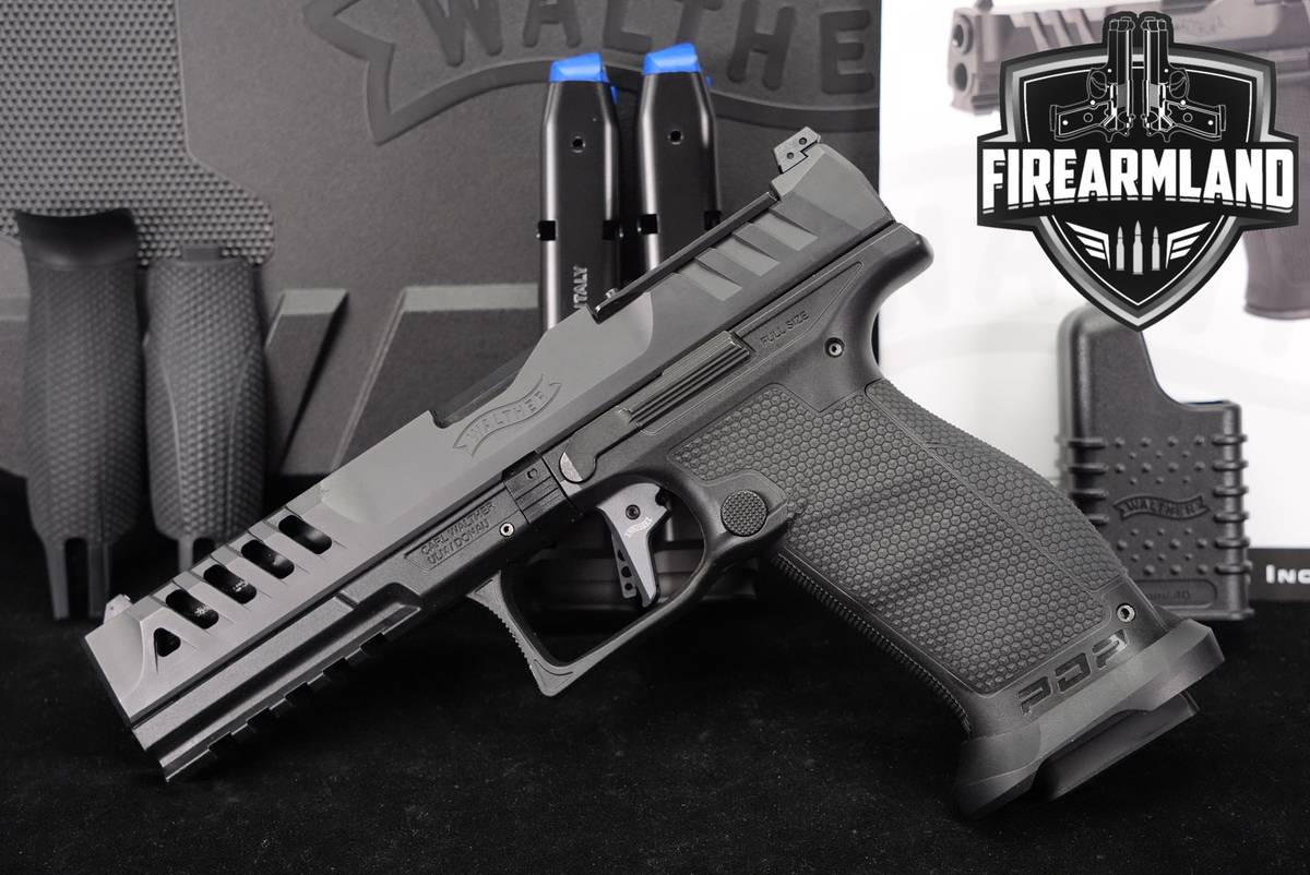 Walther PDP Match Polymer 9mm Optics-Ready 5" DPT +3 MAGS & ORIG CASE
