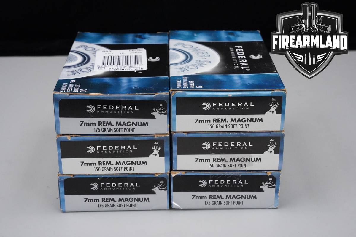 7mm Rem Magnum Ammo 7mm-Rem-Mag Ammunition 120 ROUNDS