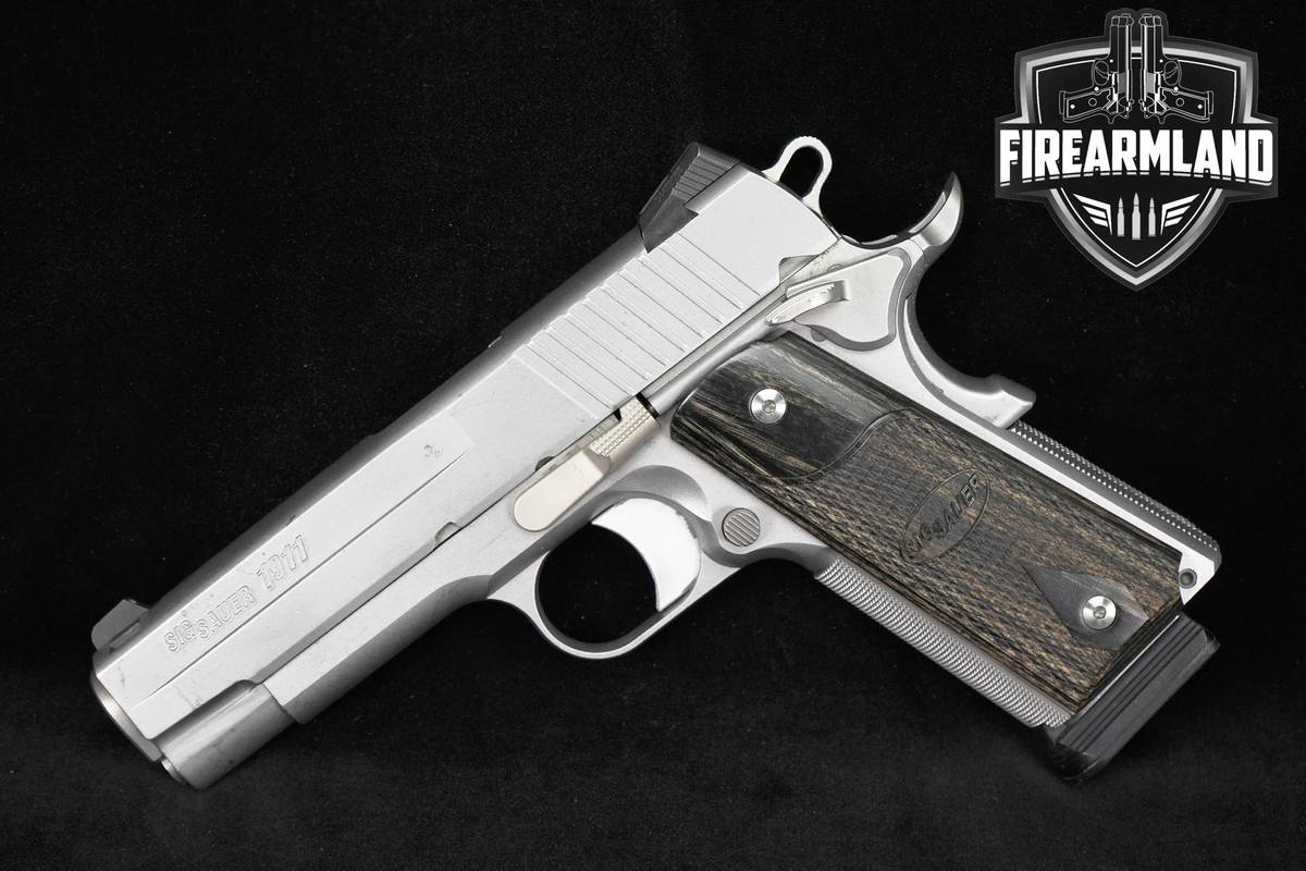 Sig Sauer 1911 Compact Stainless 45 ACP 4.2" Defense Pistol +2 MAGS