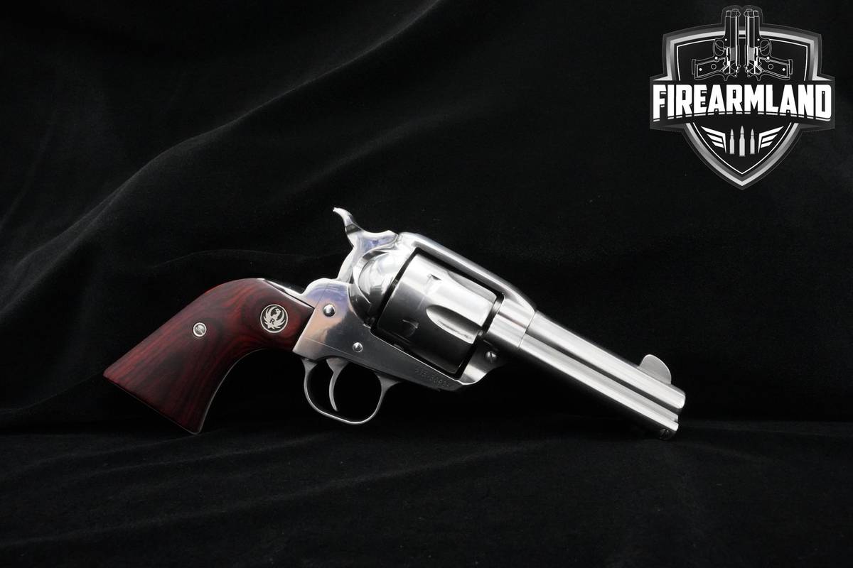 Ruger New Vaquero 357 Magnum Hi-Gloss Stainless Ruger-New Vaquero ORIG CASE