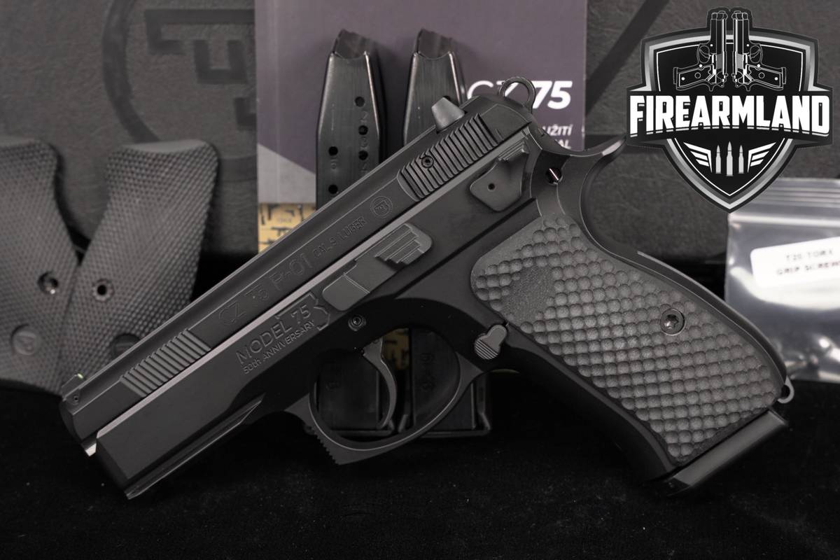 COMMEMORATIVE CZ 75 P-01 50TH ANNIVERSARY Elite 9mm 3.75" CZ75 P01
