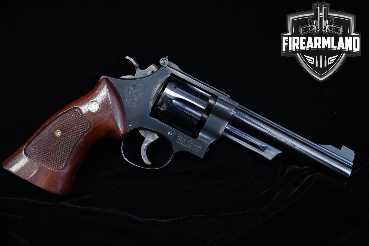 VINTAGE 1980 Smith & Wesson (S&W) Model 25-2 45 ACP 6" Blued S&W 25-2 DA/SA