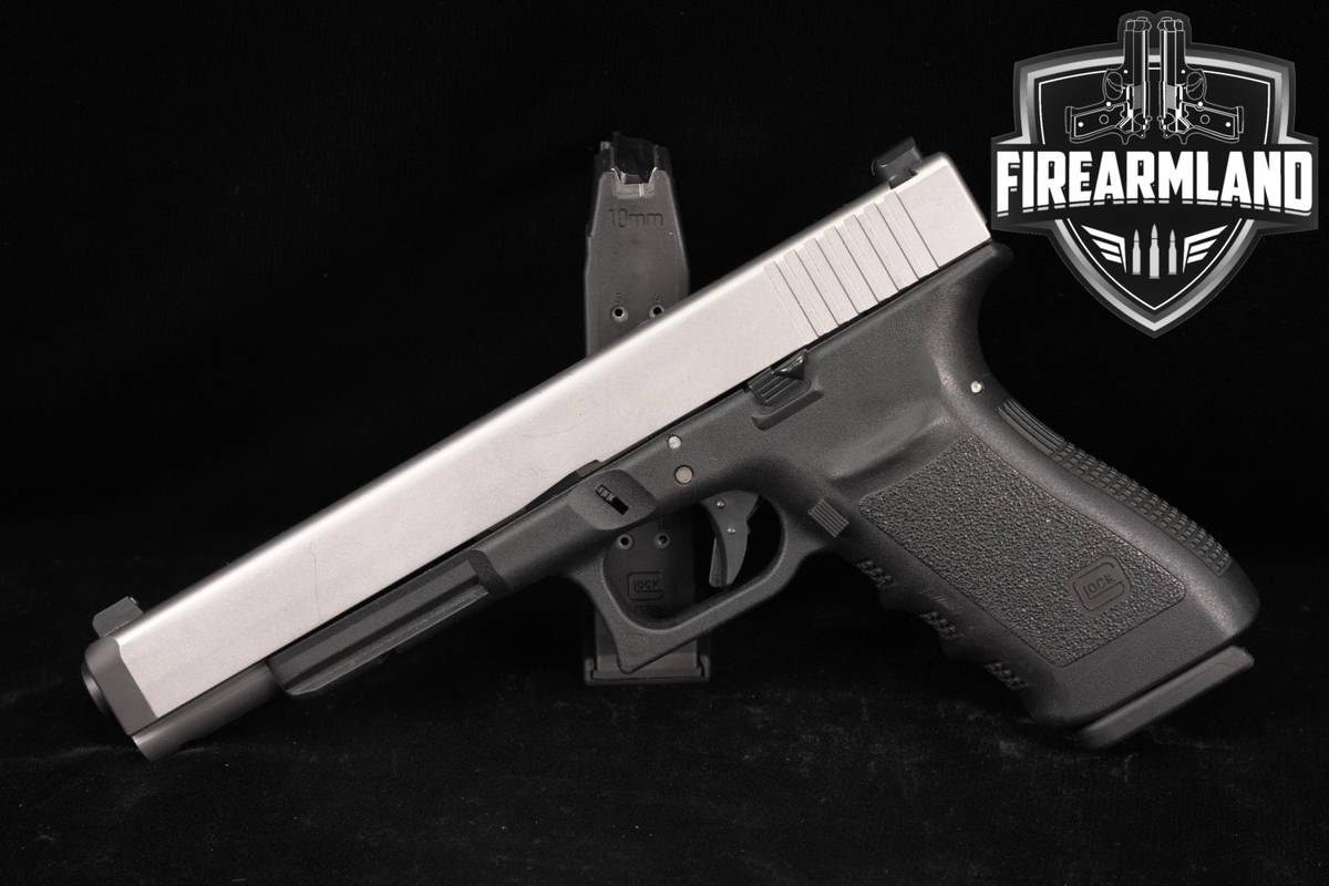 Glock 20 Gen3 SF G20 Gen 3 Short Frame 10mm Silver & Black +2 MAGS