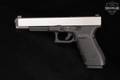 Glock G20 SF (Short Frame); Gen 3 10mm Two-Tone Silver & Black in Good Condition Image 2
